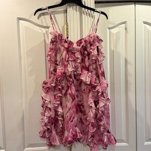 Misa Los Angeles Ruffle Mini Dress